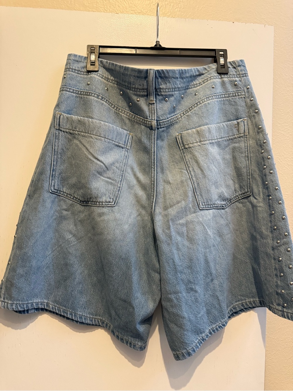Pilcro / Anthropologie Studded Jean Shorts - Picture 2 of 4